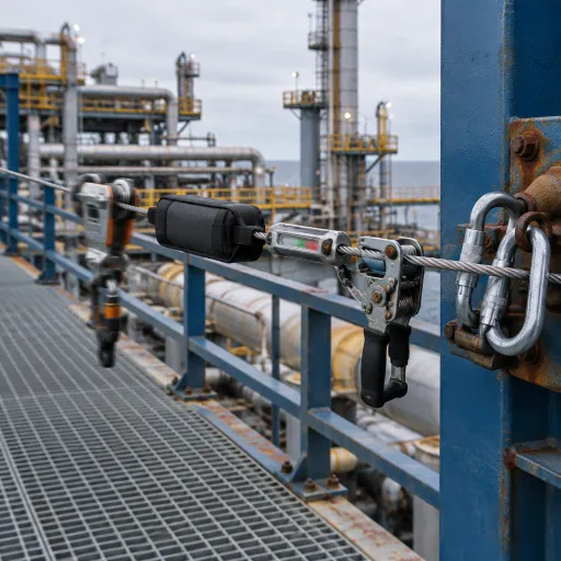 Lignes de vie en hauteur : un pilier discret de la sécurité opérationnelle pétrolière et gazière